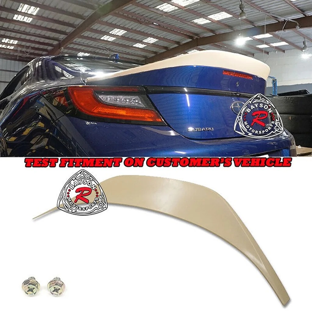 Fits 22-24 Subaru BRZ / Toyota GR86 T Style Rear Trunk Spoiler Wing (ABS)