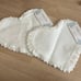 Shabby chic heart placemats