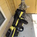 Golfclubs and lynx bag