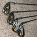 Golfclubs and lynx bag