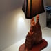 Vintage Cypress Wood Lamp
