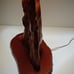 Vintage Cypress Wood Lamp
