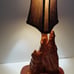 Vintage Cypress Wood Lamp