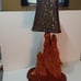 Vintage Cypress Wood Lamp