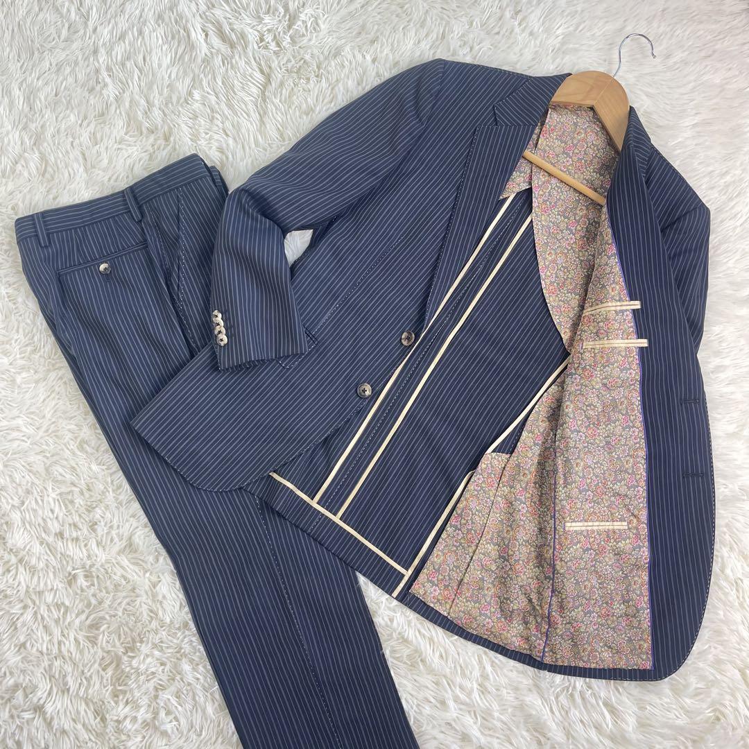 Excellent Condition✨ Paul Smith Suit Set, Floral Pattern, Silk, High-Quality Stripe, Size S