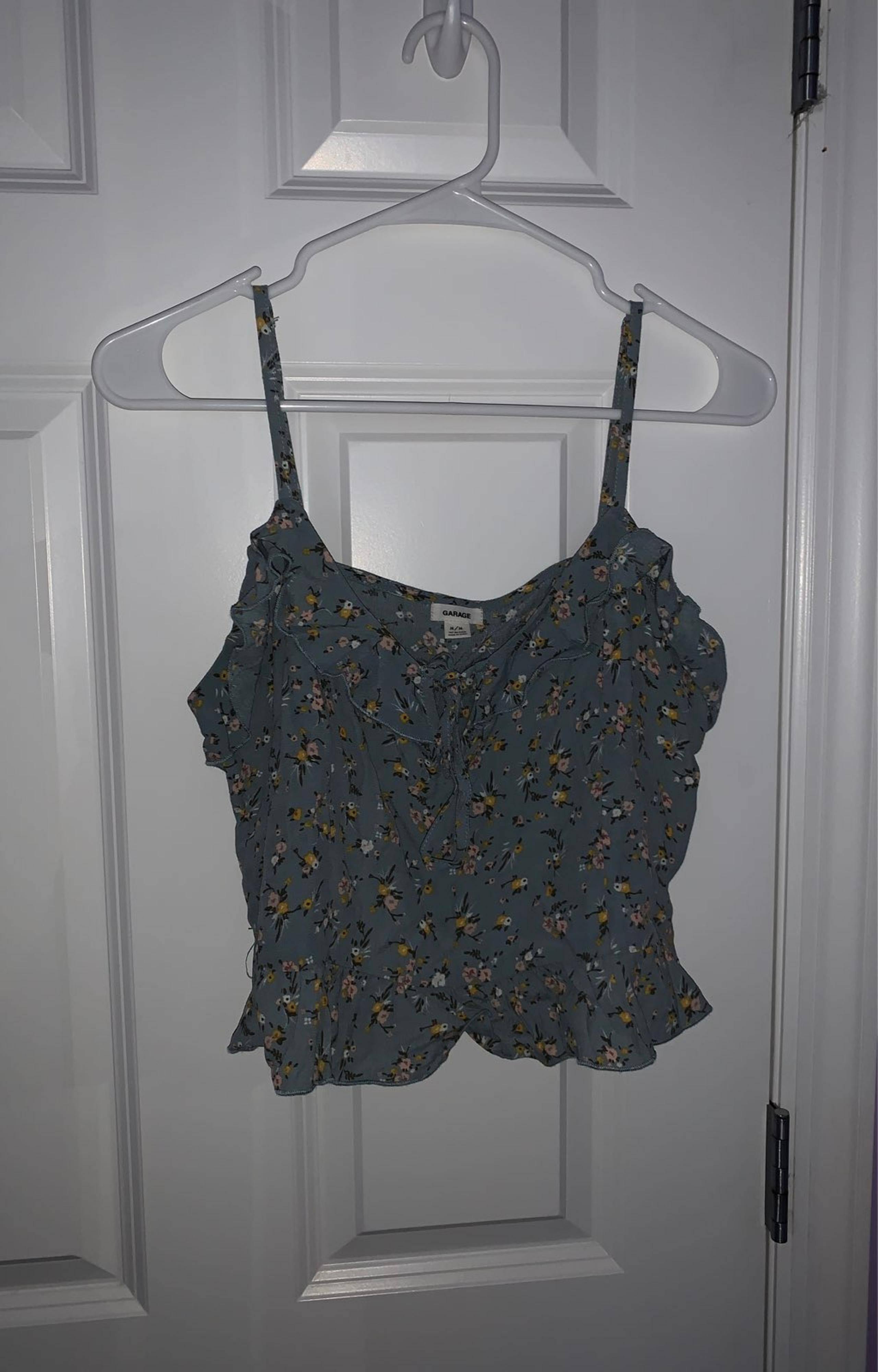 Garage Floral Tank Top Blouse