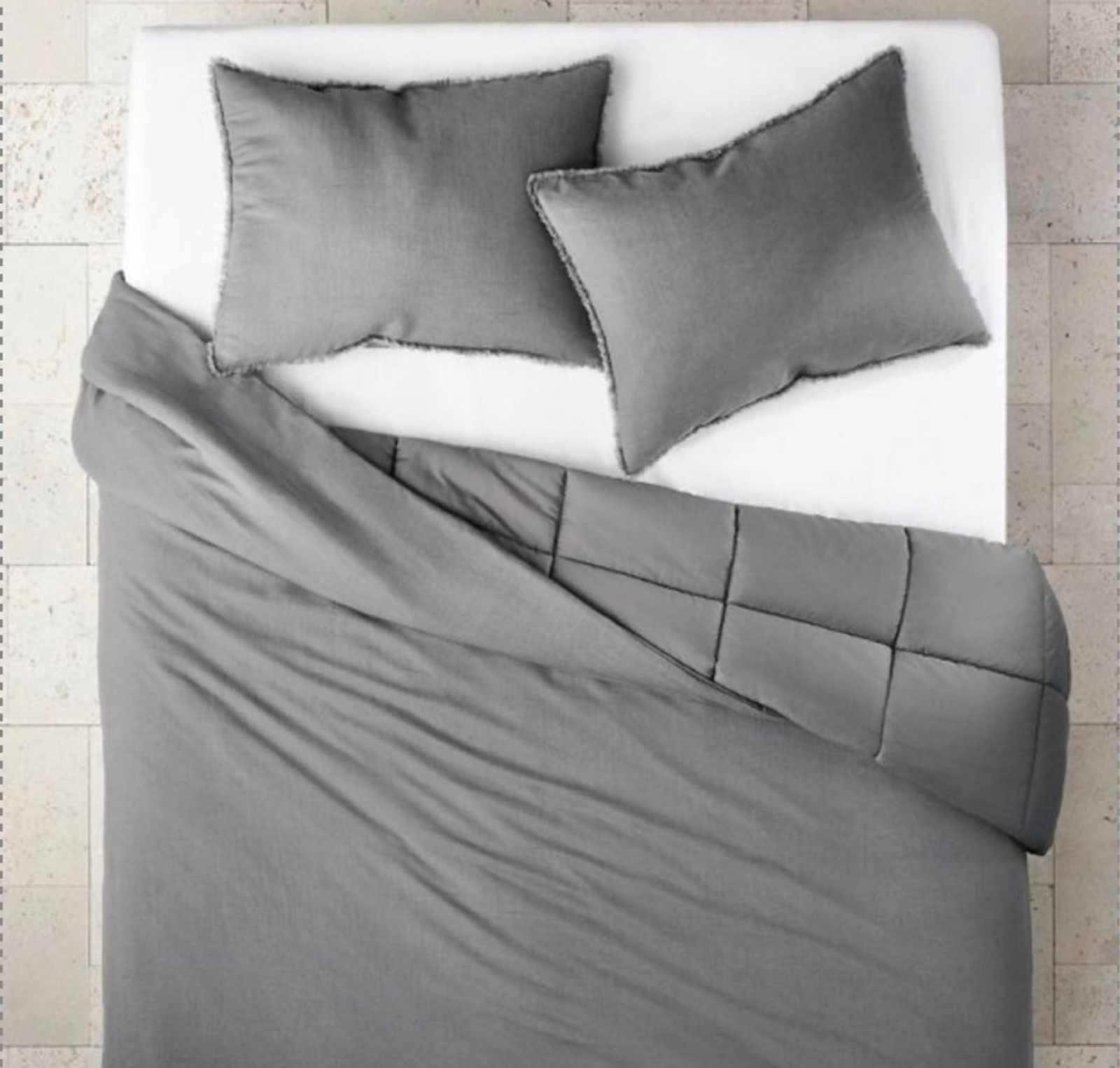 Heavyweight Linen Blend Comforter & Sham Set