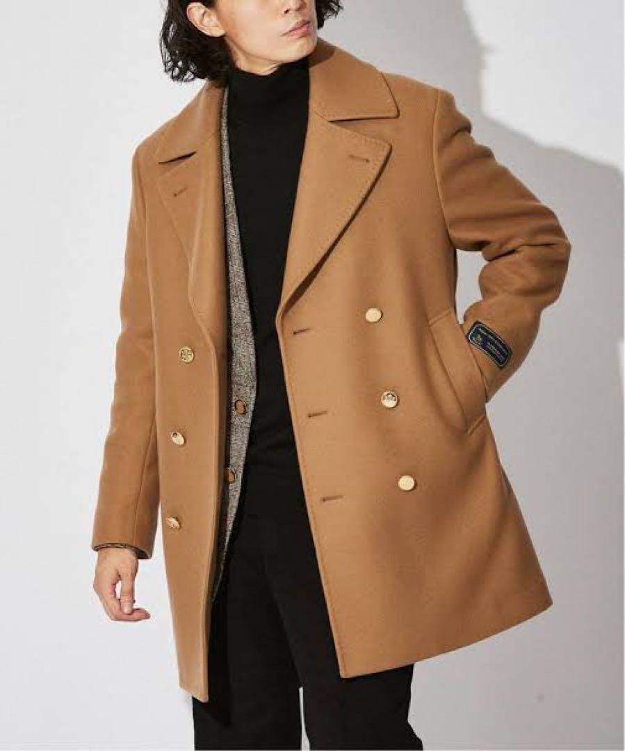 EDIFICE Camel Peacoat Double