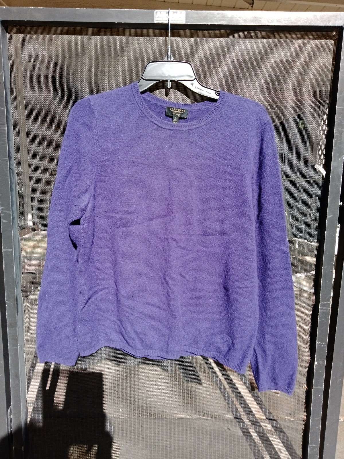 Charter Club Cashmere Sweater Long Sleeve Crew Neck L