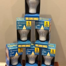 Westinghouse- 3 Way Light Bulbs - old style non- 50/100/150 watts - 6 Pack