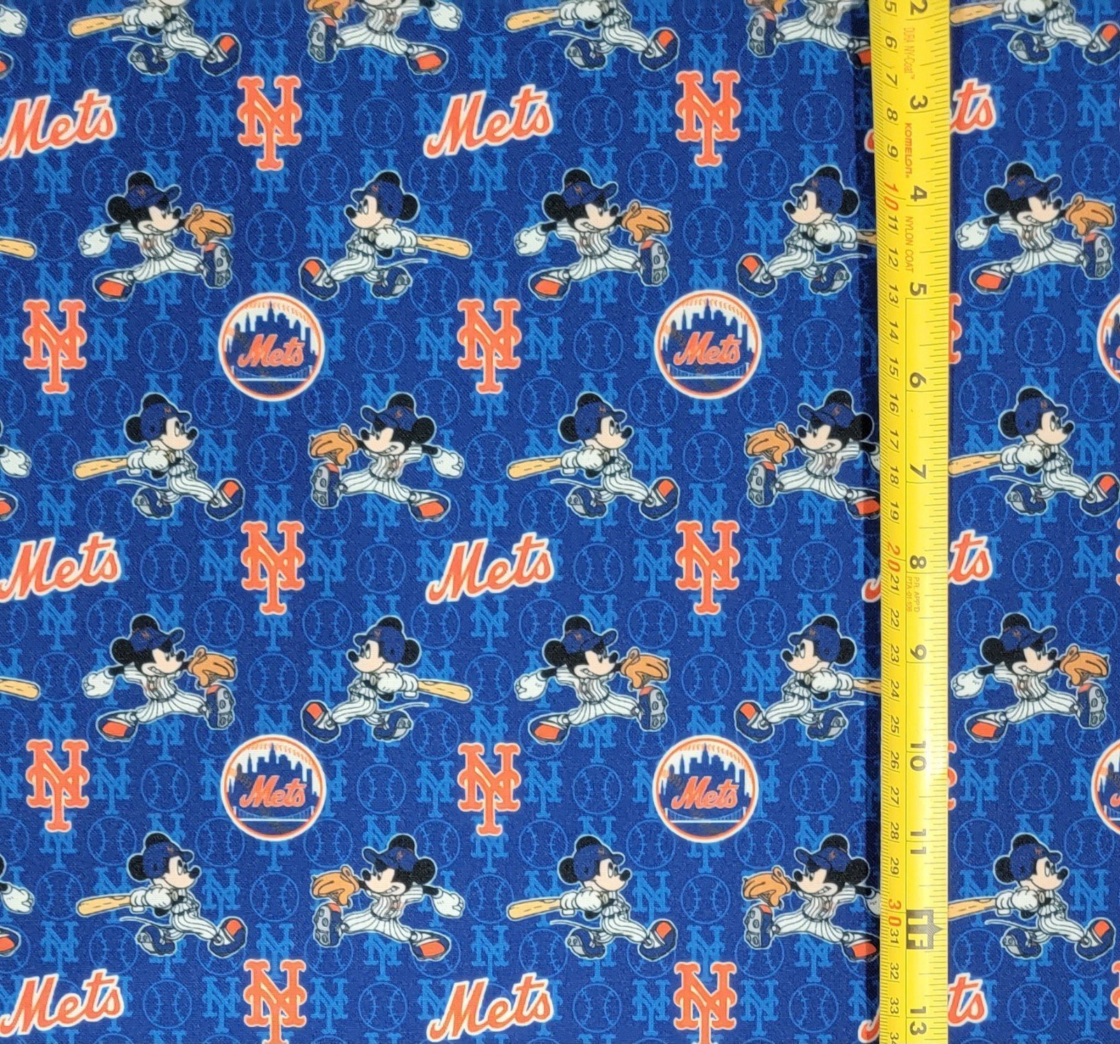 MICKEY NEW YORK METS FABRIC 1 YARD (36 X58 ) BRAND NEW
