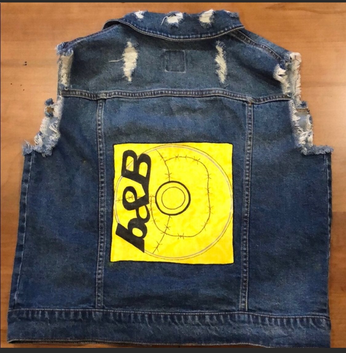 Custom Post Malone denim vest