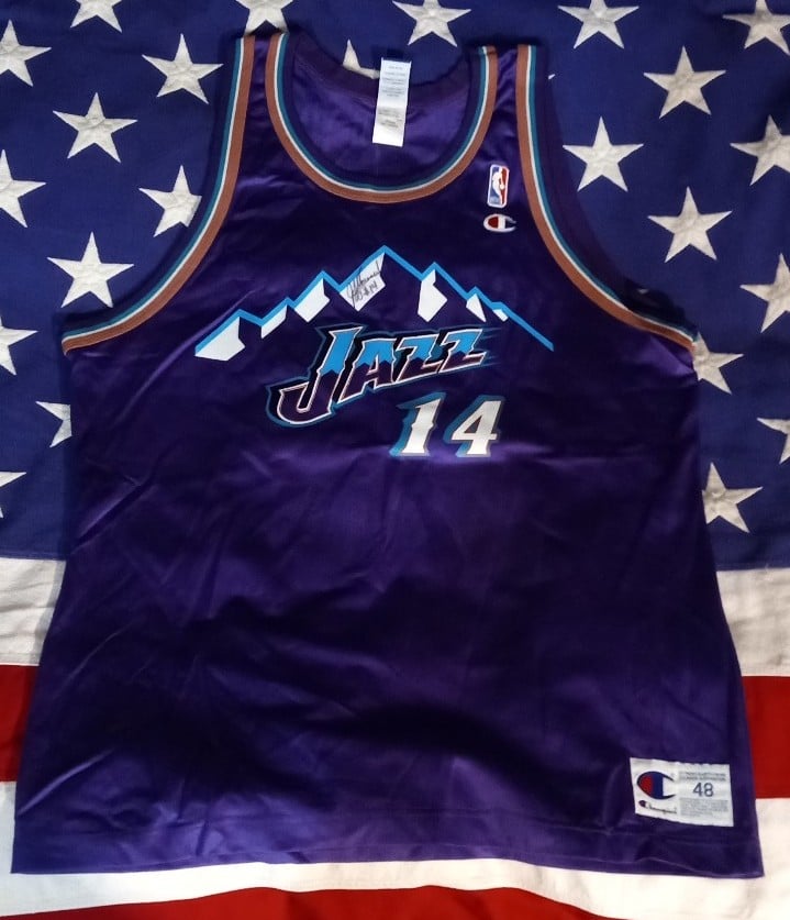 Utah Jazz Jeff Hornacek Autographed Jersey