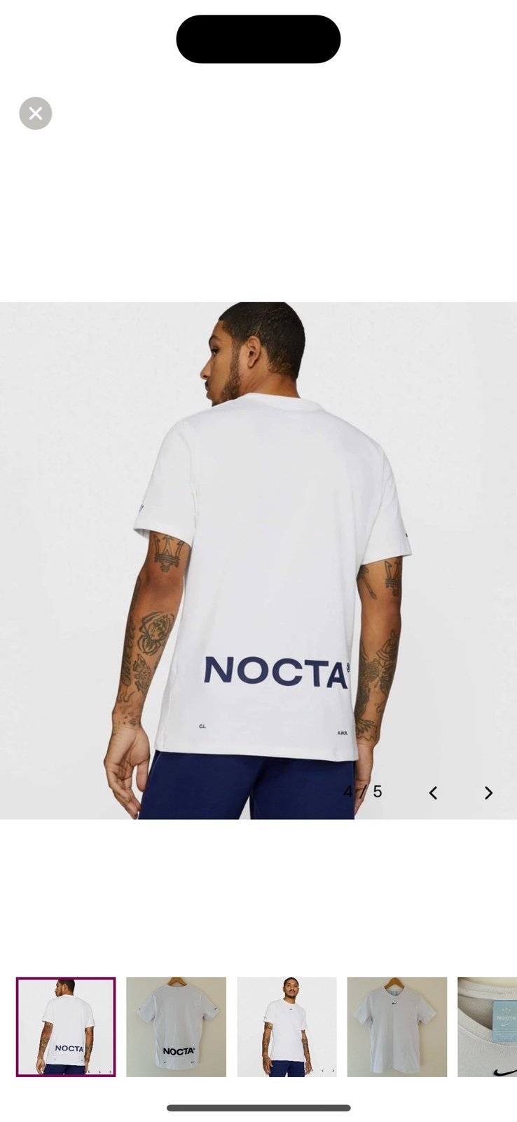 Tシャツ・カットソー DRAKE x Nike NOCTA Cardinal stock Tee White NJ-0277 Nike x Drake NOCTA Cardinal Stock T-Shirt White