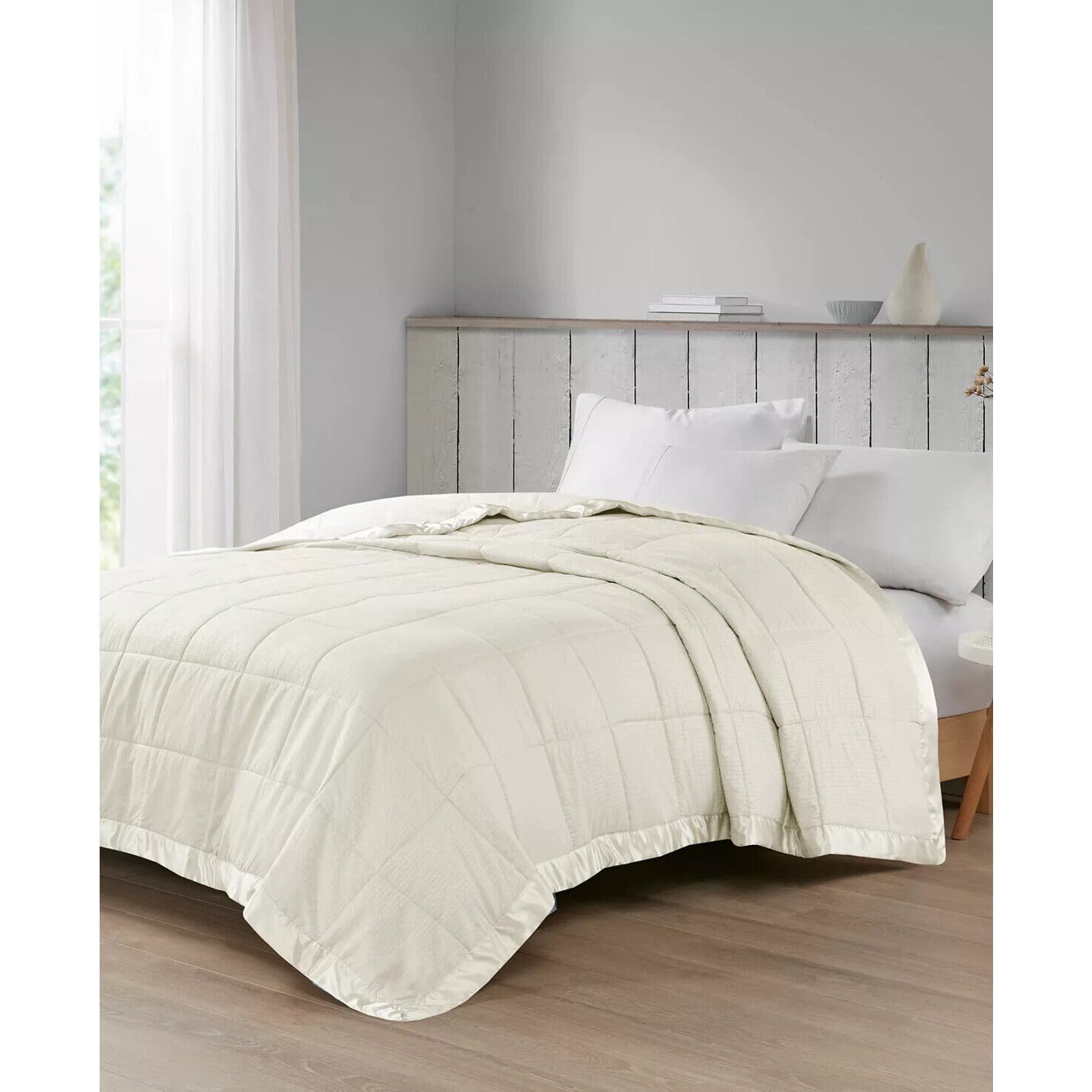 Madison Park Cambria Premium Oversized Down Alternative KING Blanket - Ivory