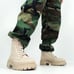 Y2K Women’s Cargo Hot Weather Combat Trousers in Woodland Camo Small Regular