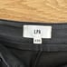 LPA - Fei 100% Leather Lace Up Front Moto Pants in Black