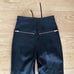 LPA - Fei 100% Leather Lace Up Front Moto Pants in Black