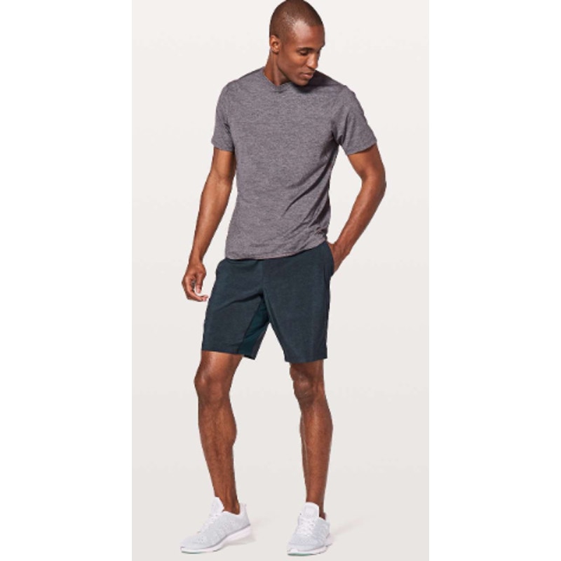Lululemon Pace Breaker Short Linerless 9 Men's Medium Navy Blue Athletic