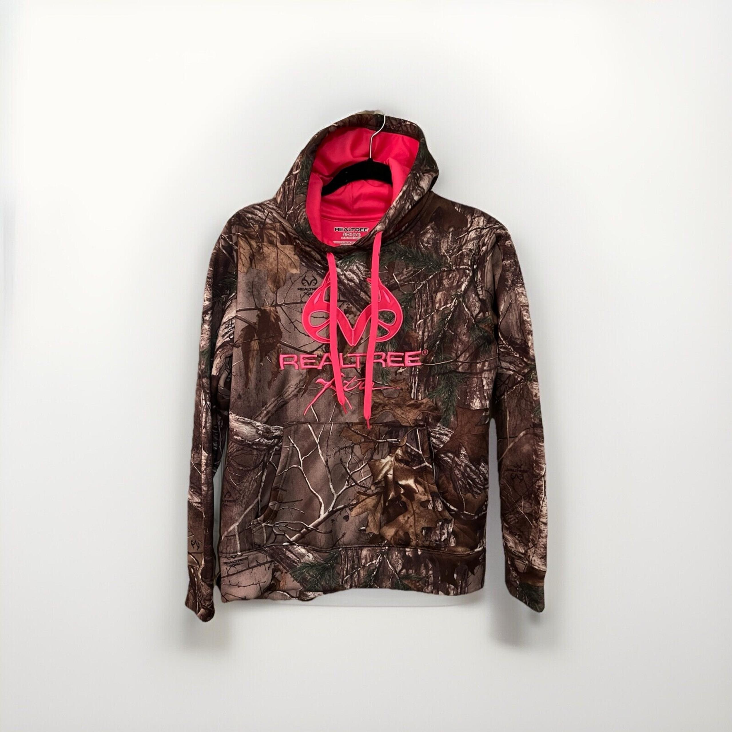 Realtree Ladies Camouflage Camo Pink Hoodie Pullover Xtra Size S Outdoors
