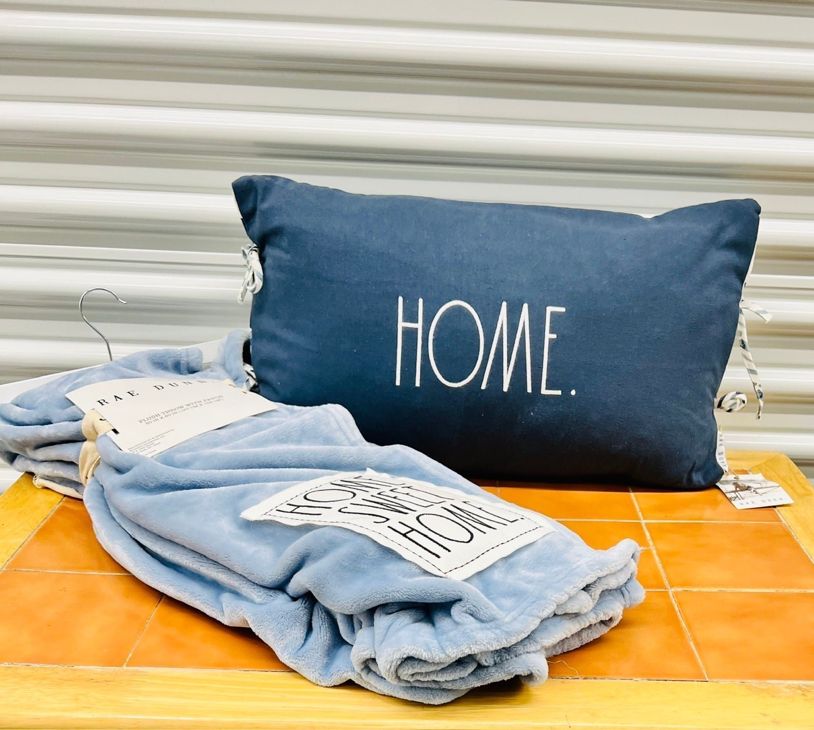 NWT Rae Dunn Pillow and Blanket