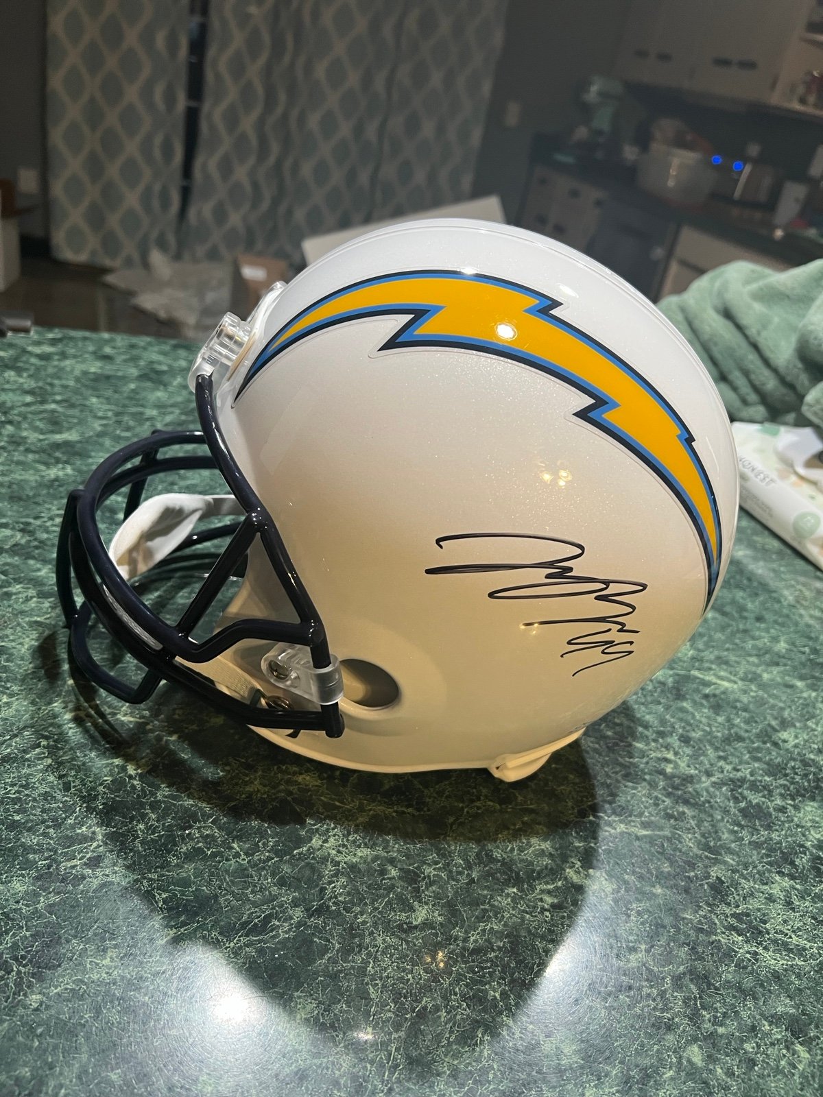 Joey Bosa autographed helmet