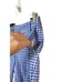 Talbots blue gingham girlfriend chino shorts size 2