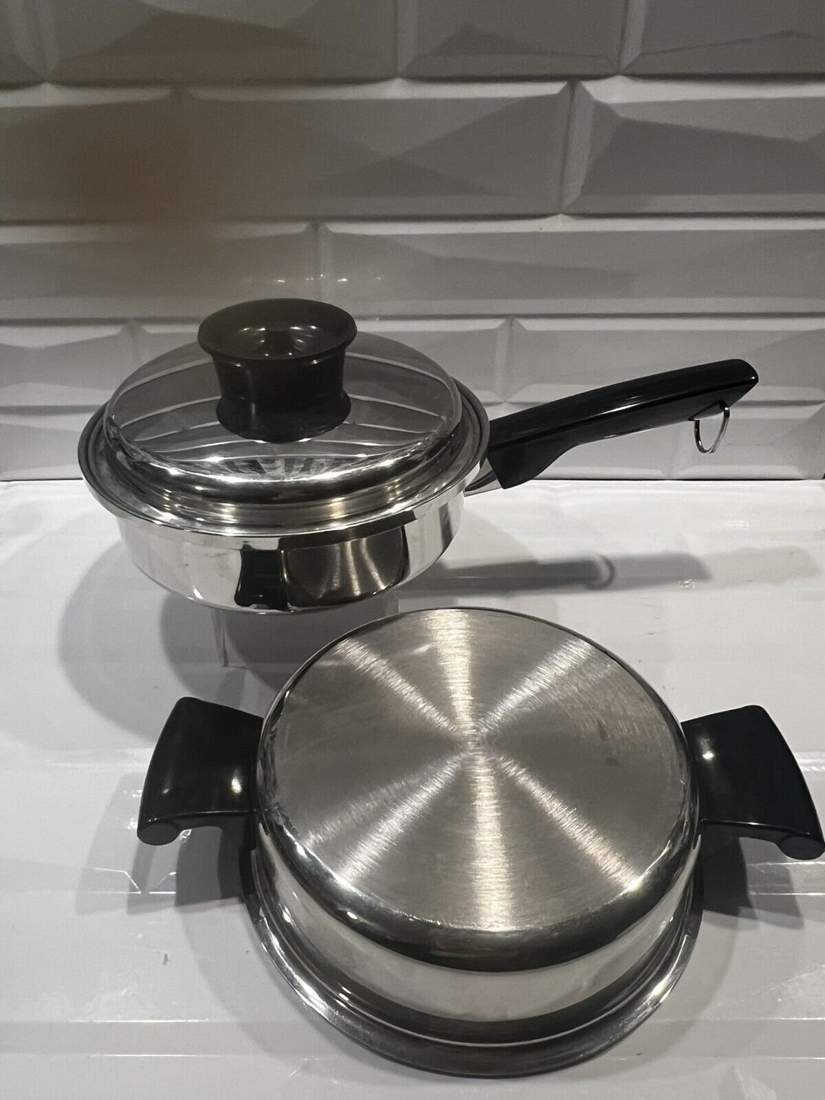 Society Sensi-Tone Cookware Ultrex 7 Sauce Pot Domed Lid 8” Stainless