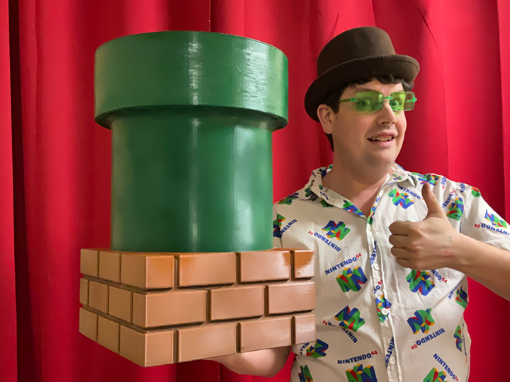 Super Mario Pipe Trash Can | Nintendo Gamer Decor | Retro Gaming Wastebasket