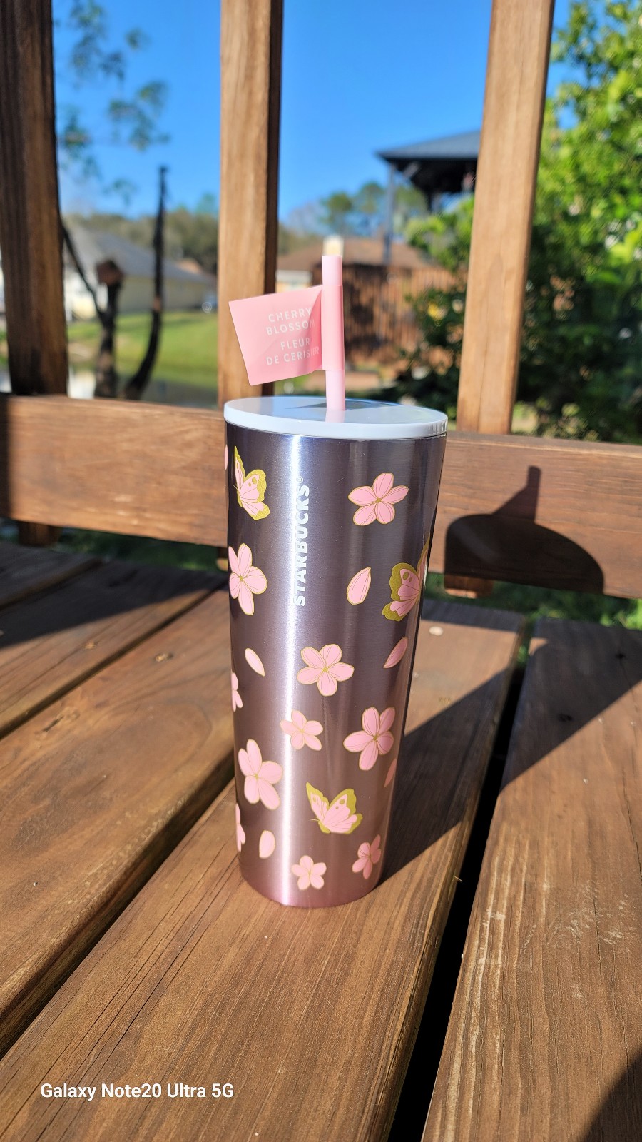 STARBUCKS CHERRY BLOSSOM SPRING 2025 METAL TUMBLER 24 FL. OZ.