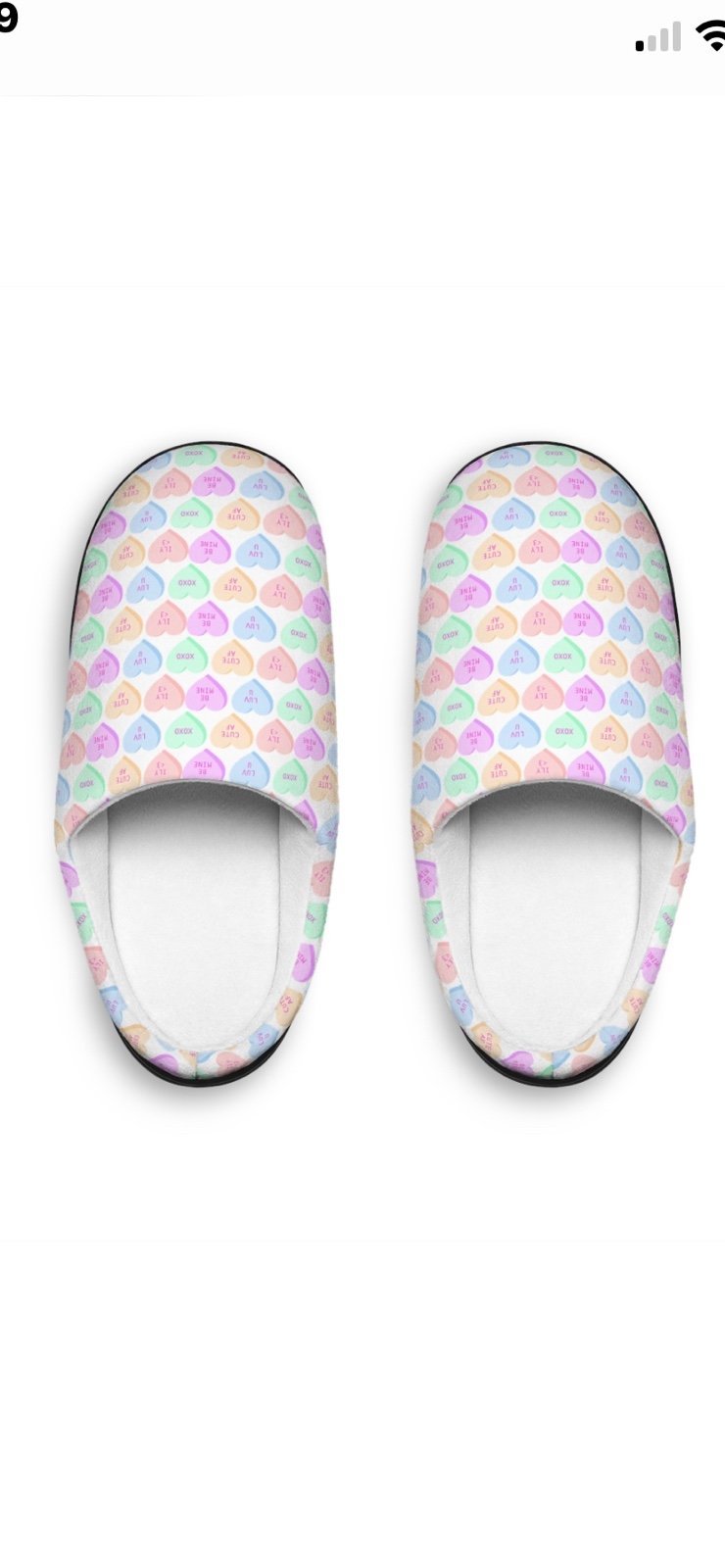 Women’s Valentine slippers size 7 /8
