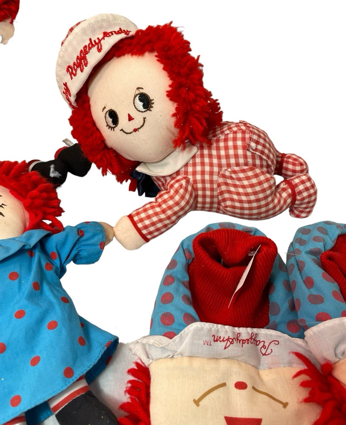 Applause社RAGGEDY ANN & ANDYのアン（90cmオーバー) Rare Raggedy Ann & Andy Slippers, Doll Lot Knickerbocker