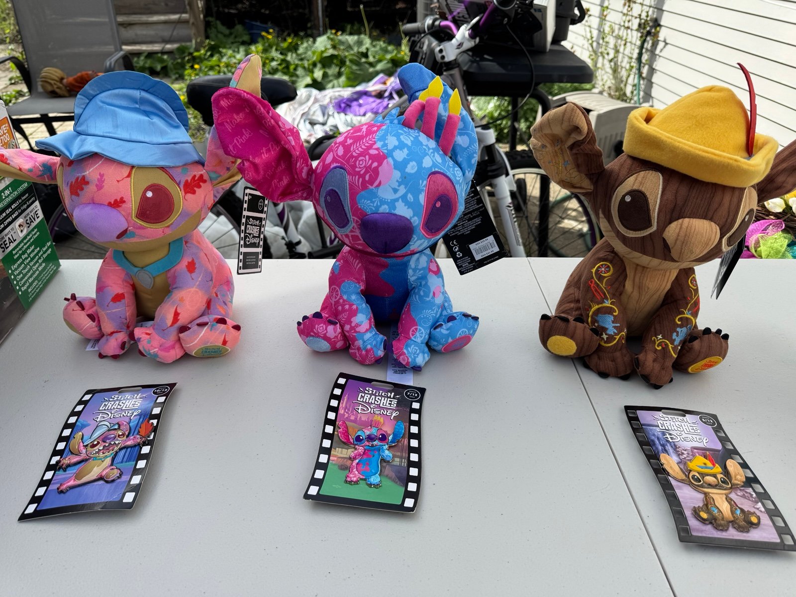 Lot of Stitch crashes Disney collectable Pins & stitch dolls