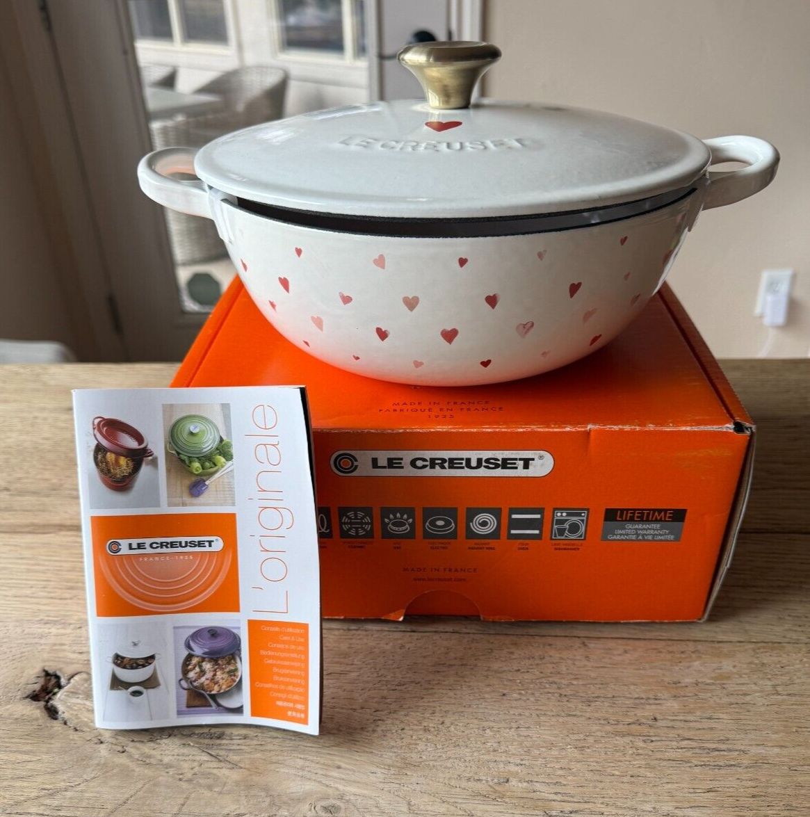 Le Creuset Enameled Cast Iron L'Amour Collection Soup Pot, 2.75qt. 8 2/3in NEW