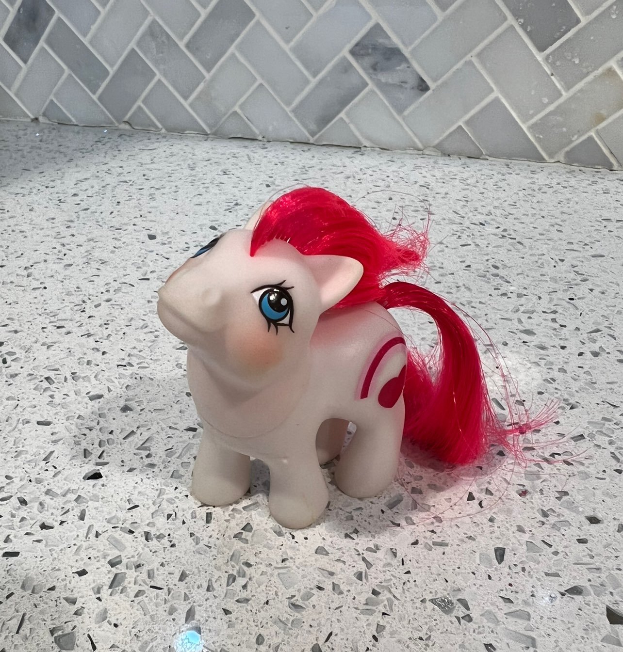 My Little Pony baby white valentine G1 1984