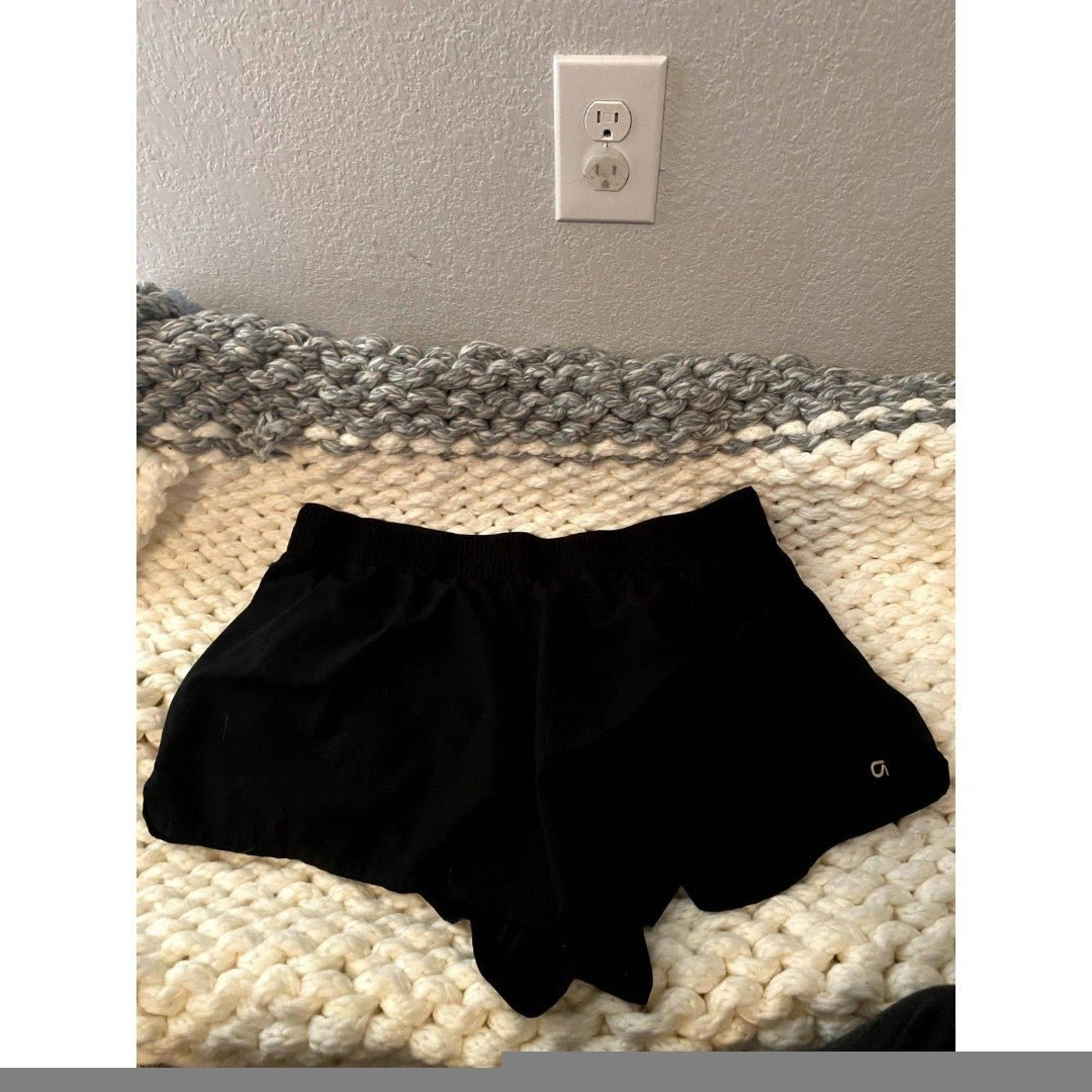 gap gapfit womens size XL shorts black running lined athletic shorts
