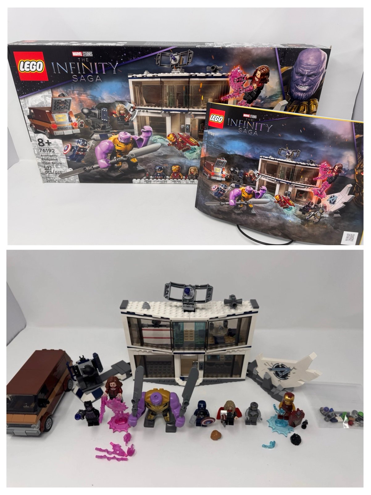 LEGO Marvel 76192 Avengers Endgame Final Battle 100% Complete w/ Manual & Box