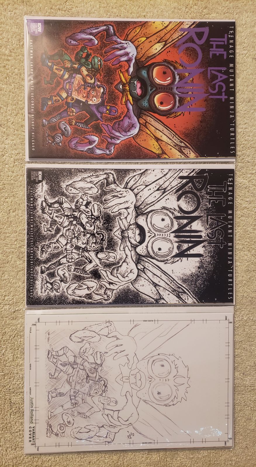 TMNT The Last Ronin 3 justin roiland set of 3
