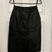 Vintage Black Leather Skirt Size 10