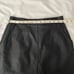 Vintage Black Leather Skirt Size 10
