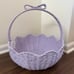 Purple Bow Scalloped Easter Basket TIKTOK VIRAL