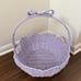 Purple Bow Scalloped Easter Basket TIKTOK VIRAL