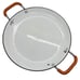 Vintage Orange Cast Iron Light Paella Pan ~12