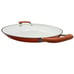Vintage Orange Cast Iron Light Paella Pan ~12