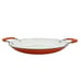 Vintage Orange Cast Iron Light Paella Pan ~12