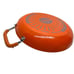 Vintage Orange Cast Iron Light Paella Pan ~12