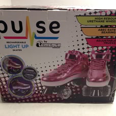 Pulse Light Up Skates Size 5 by Chicago Skates in Metallic Pink