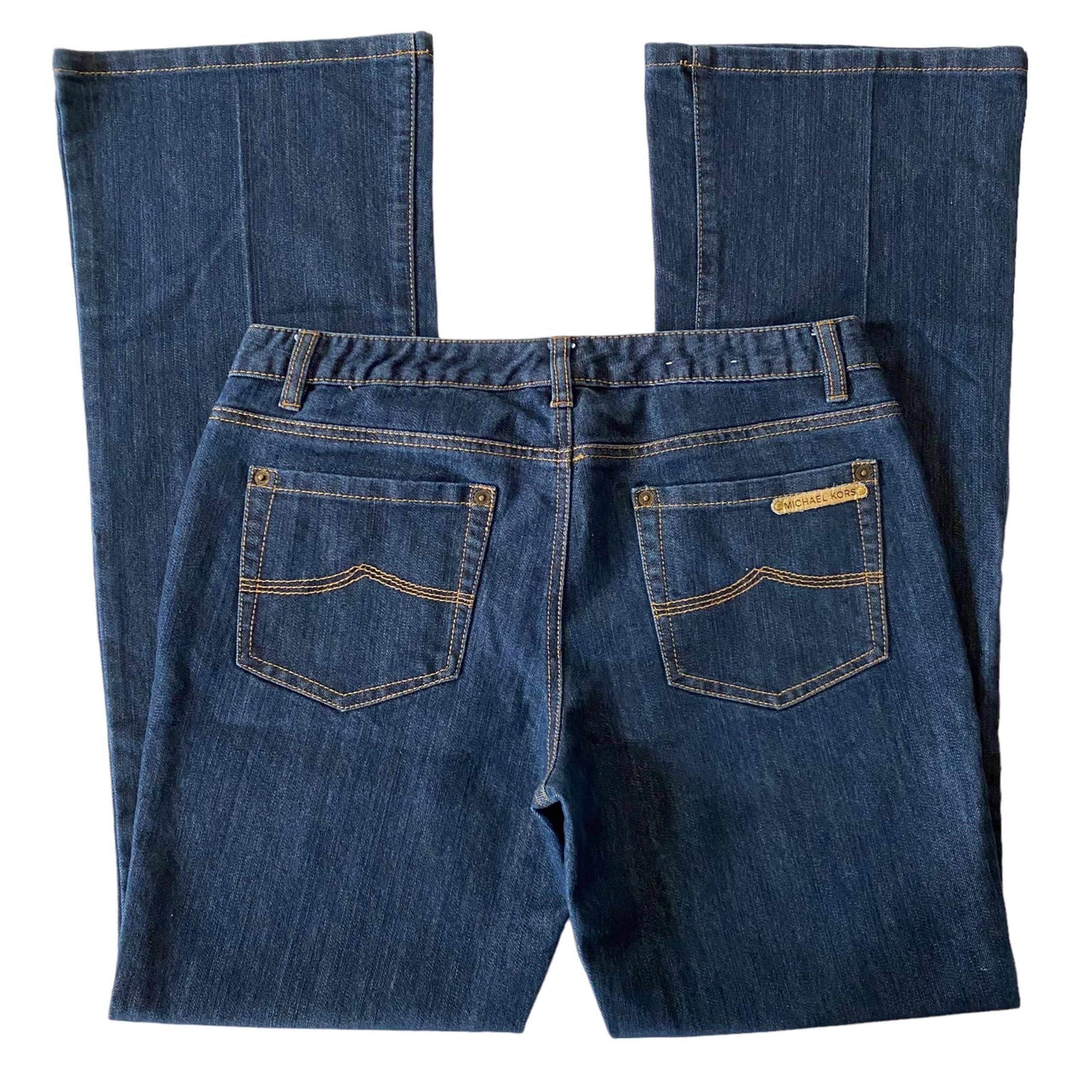 Michael Kors Women’s Dark Wash Bootcut Y2K Jeans Size 8