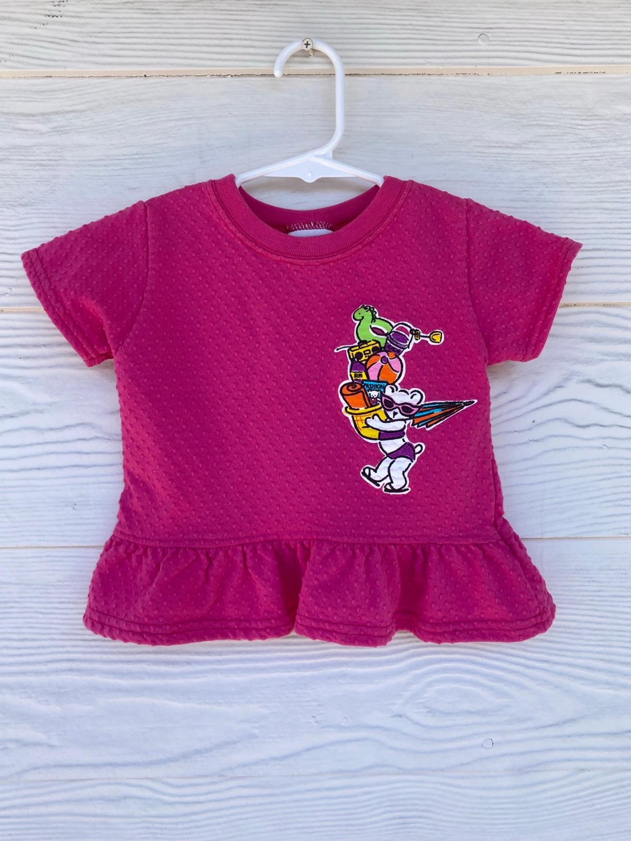 Vintage Carters Ruffle Hem Beach Top Size 18-24 Months