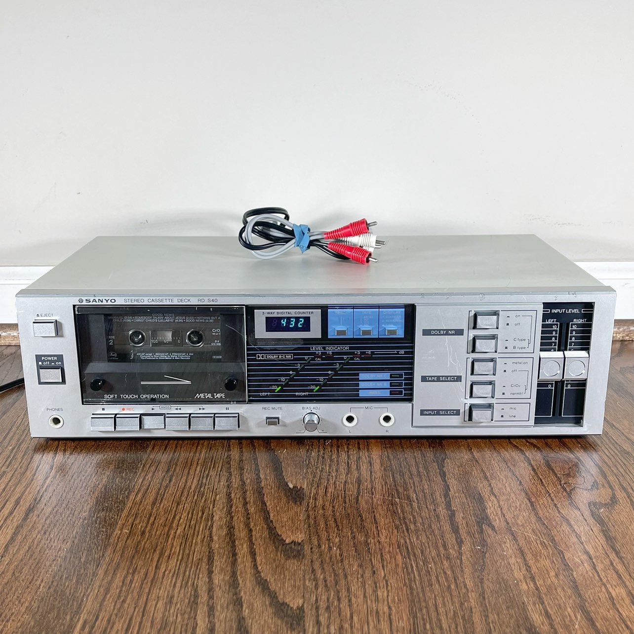 Vintage Sanyo RD S40 Stereo Cassette Deck Hi-Fi Tape Player Dolby NR AMSS TESTED